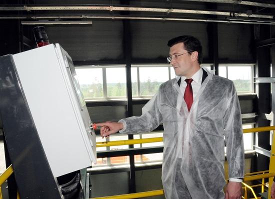 Мусоросортировку на полигоне МАГ-1 запустил глава Нижегородской области Никитин