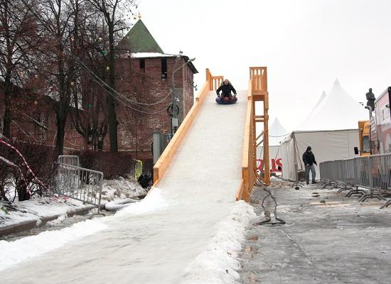 Горка высотой шесть метров откроется на площади Минина и Пожарского в Нижнем Новгороде